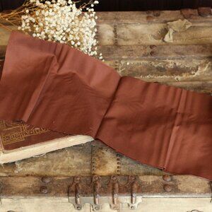 Vintage Fabric Fat Quarter, Brown Cotton Quilt Fabric Scrap, 18x22"